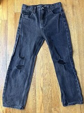 Old Navy Distressed Black Jeans Girls 12
