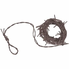 Plastic Rusty Barbed Wire Garland Western Party Decoration 12' Long Prop