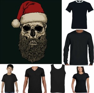 skull santa shirt