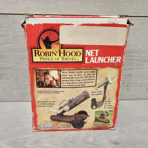 Kenner Robin Hood Net Launcher originale 1991 in scatola perfettamente funzionante bell'esempio - Foto 3 di 13