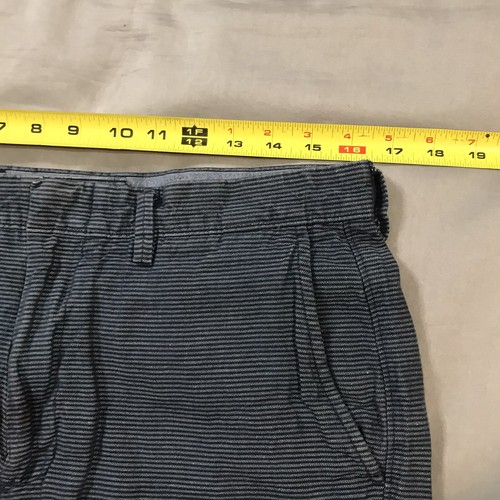 J Crew Club Shorts Mens 33x10 Blue Striped Baird McNutt Irish Linen - Picture 3 of 11