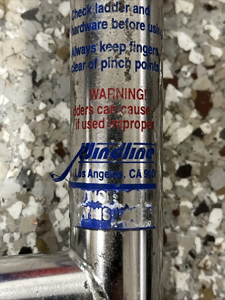 Windline Boat ACERO INOXIDABLE BARCO Dos Pasos Escalera de Embarque Plegable Foto 3 de 4