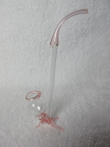 Long Delicate Glass Decorative Pipe in Box, Czechoslovakia *18cm - Afbeelding 4 van 16