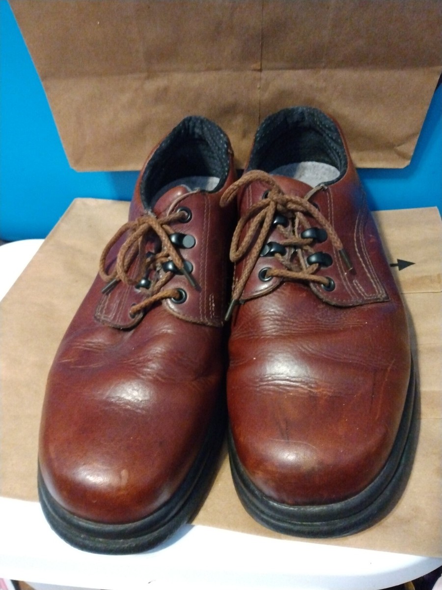 Vintage Red Wing Shoes Leather Brown Aluminum Toe Work 8619 Men's