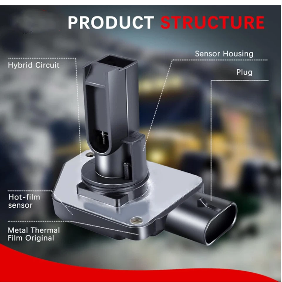 Sensor medidor de flujo de aire de masa MAF para Buick LeSabre Bonneville 1999-2005 3,8 L V6 Foto 4 de 4