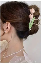 Large Metal Floral Hair Claw Clips Flower Barrette Accessories for Women HR-4