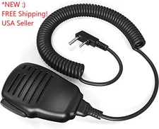 SAMCOM Two-Way Radio Handheld Speaker Shoulder Mic 2-Pin K 3.5/2.5mm Universal 