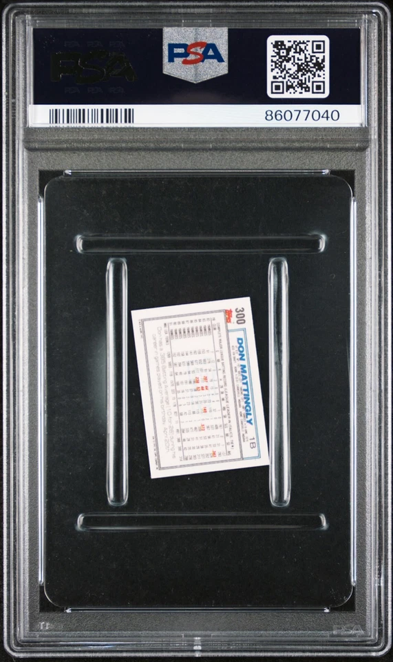 DON MATTINGLY PSA 8 1992 Topps Micro Gold #300 - Image 2 of 2