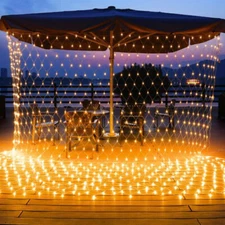 800 LED Net Mesh Light Fairy String Curtain Lamp Waterproof Outdoor Party Decor