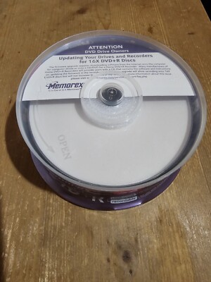 Memorex M00588 DVD+R Rohling bedruckbar in Cakebox (25 Stück) 16x Speed