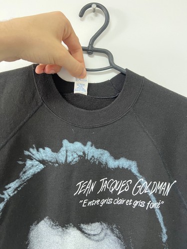 Vintage Jean Jacques Goldman Merch Sweatshirt 90's Overprint Very Rare 80s Men L - Picture 10 of 16