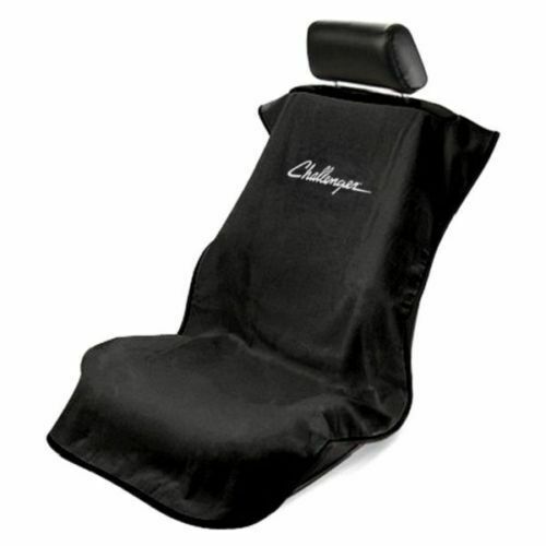 Black Seat Cover/Towel by Seat Armour with Dodge Challenger Licensed Logo NEW - Bild 1 von 1