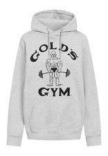Golds Gym Classic Joe Heavyweight Hoodie Grey...