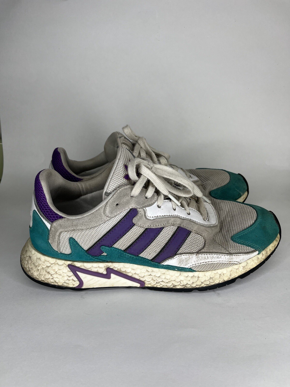 Adidas Originals Tresc Run White Purple Teal Mens Shoes EH1352 Men's Size 11.5
