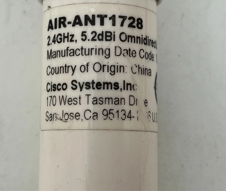 (Lot Of 5!) Cisco AIR-ANT1728 2.4GHz 5.2dBi Omni Ceiling Antenna RP-TNC - Image 2 of 4