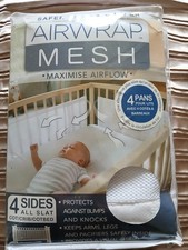 Airwrap Mesh Baby Cot Liner 4 Sides for Cots or Cotbeds