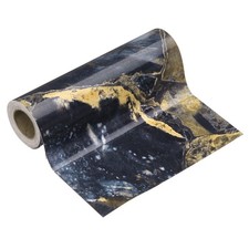 Wood Grain Wallpaper Border 6" x 16.4ft Textured Frame Sticker, Sapphire Blue