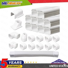 3" W 17FT Line Set Cover Kit For Mini Split Central Air Conditioner Decorative