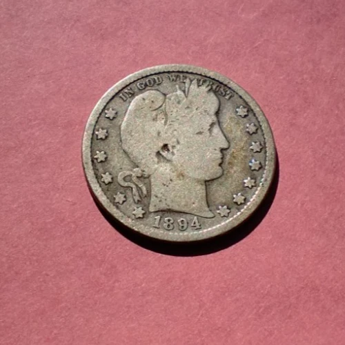 1894-S Barber Quarter Good+ # 25q