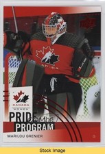 2025 Team Canada Juniors Pride of the Program Red Foil Marilou Grenier READ z6b