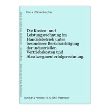 Die Kosten- und Leistungsrechnung im Handelsbetrieb unter besonderer Berücksicht