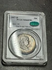 1957 D Franklin Silver Half Dollar PCGS CAC MS66 FBL Stunning Toned Coin (3628)