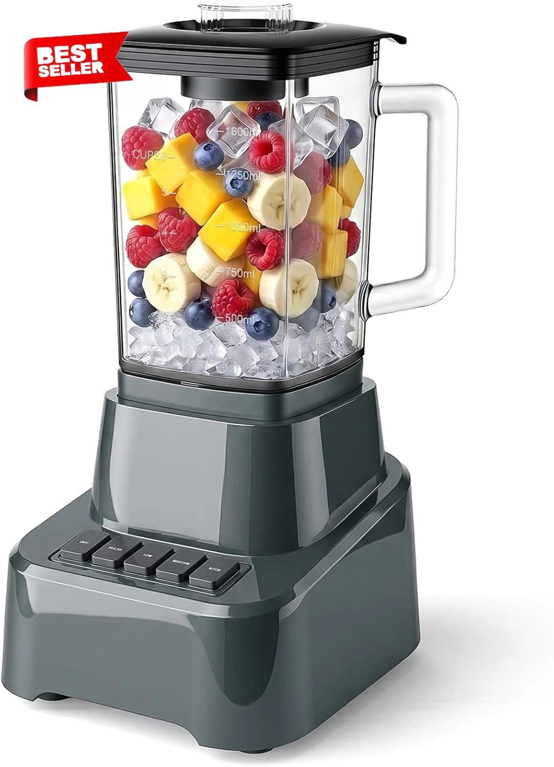 6.8 Cup Professional Blender for Smoothies, Full-Size Kitchen Blender with 850 P