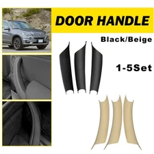 1-5Setcs Car Door Interior Panel Pull Handle Trim Cover For X5 BMW F15 2014-2018
