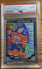 2015-16 O-Pee-Chee OPC Platinum Marquee Rookies Traxx Connor McDavid #M1 PSA 8