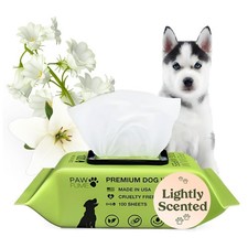 Pawfume Dog Wipes 100 Count, Pet Wipes   Hypoallergenic  Gentle Dog Wipes fo...