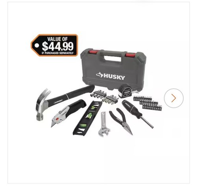 #ad Husky 52 Piece Homeowner#x27;s Tool Kit #1013 957 634 REALLY NICE SET $21.50