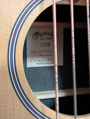 Martin LX1E Acoustic Guitar with Soft Case Made in USA Excellent Condition - Picture 3 of 8