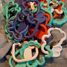 24 Infantino Animal Rings Links Connecting Cl...