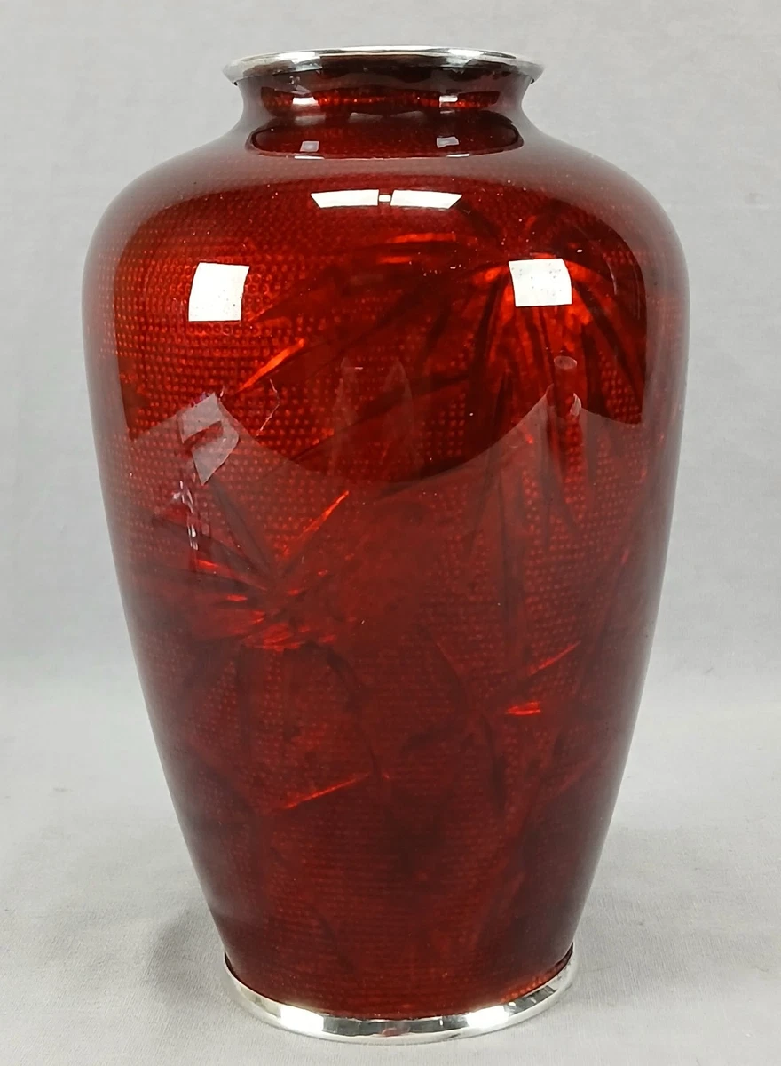 复古原版景泰蓝日本古董花瓶| eBay