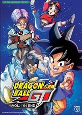 Dragon Ball GT Complete Series Ep.1-64 Anime DVD English Dub  Free Gift 