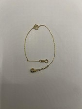14k yellow gold heart bracelet  7    7.5  