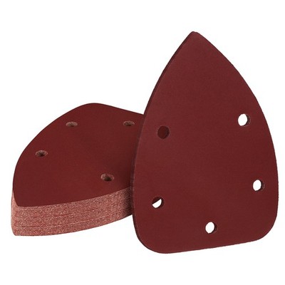 Hook And Loop Sandpaper, 400 Grit, Mouse Sander Pads, 20 Sheets, Red