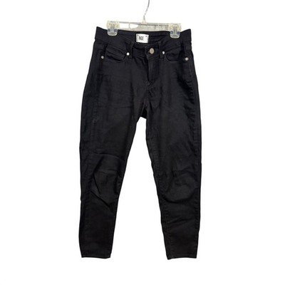 PAIGE Hoxton Ankle Skinny Jeans Womens 27 Black High Rise Stretch