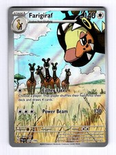 farigiraf pokemon card 2024 - Sword & Shield - Temporal Forces durful Rumble This attack does 40 damage for each of your Stage 1 Pokemon in play Farigiraf AR 083/071 SV2D Clay