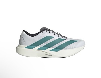 Size 14-Men s Adidas Adizero Evo SL White Pure Teal Running Shoes Brand NEW
