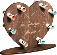 Hochzeitsgeschenk FüR Brautpaare | Geldgeschenk Herz Aus Holz Hochzeit I Geburts