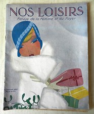 Revue « Nos Loisirs » André Stéfan / Poulbot 1929 * Mode ART DÉCO Robe Lingerie