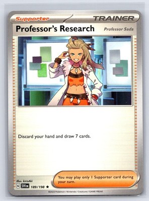 Professor's Research (Professor Sada) 189/198 Rare Scarlet & Violet