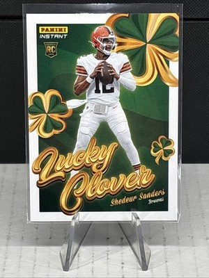 2025 Panini Instant Lucky Clover Shedeur Sanders Rare Rookie Card