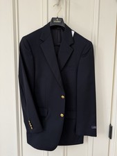 NEW w Tags-Brooks Brothers Men's Navy Blazer 38 Reg, 2 gold buttons, Classic Fit