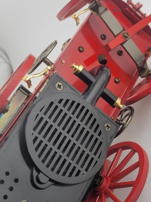 THE MISSISSIPPI 1869 RED STEAM ENGINE FIRE WAGON RADIO WACO JAPAN