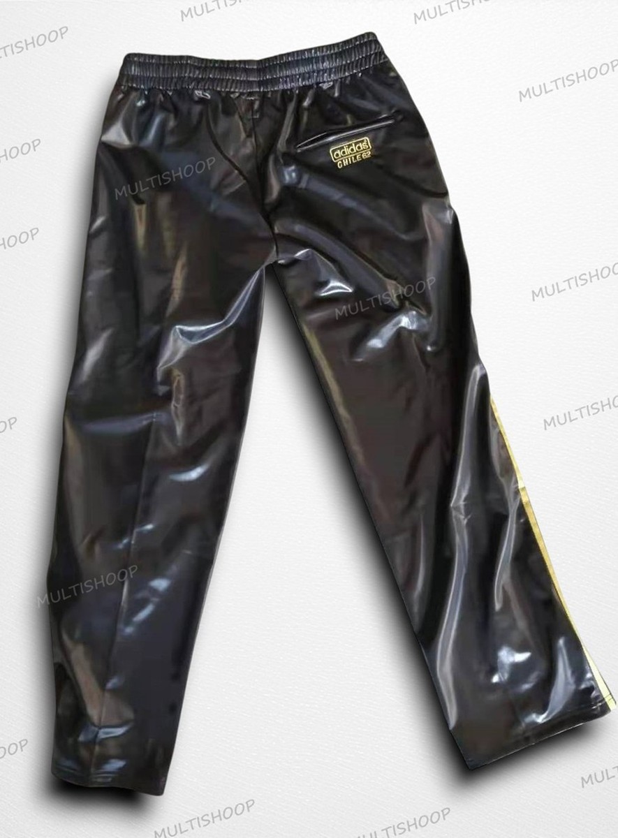 Adidas Chile 62 Black Gold Shiny Rare Tracksuit Retro Jacket Pants