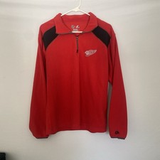 Detroit Red Wings Pullover Mens Small 1/4 Zip Majestic NHL Hockey Cool Base