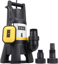 Sump Pump Submersible 7000GPH Powerful Water Pump for Pool Draining 1.5HP Sta...