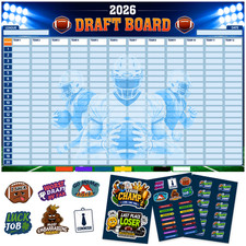 2026 Fantasy Football Draft Board Kit 12 Team...